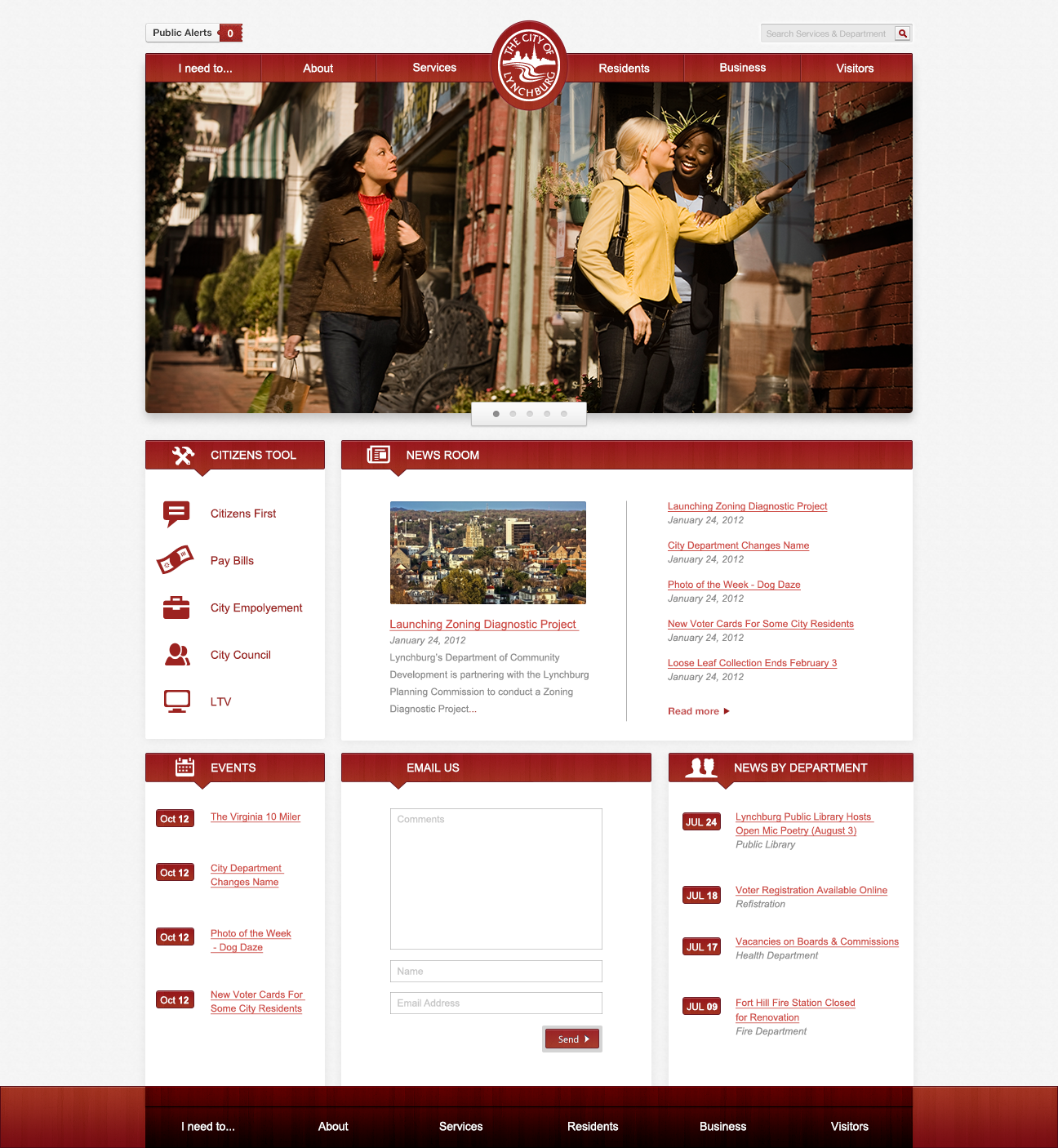 City of Lynchburg Website Design